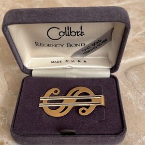 14K Gold over Silver Money Clip